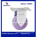 Medium Duty Purple PU Caster with Total Brake